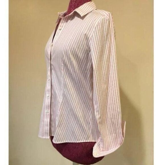 Talbots Haberdashery Top 4 Wrinkle Resist Striped - Picture 5 of 7